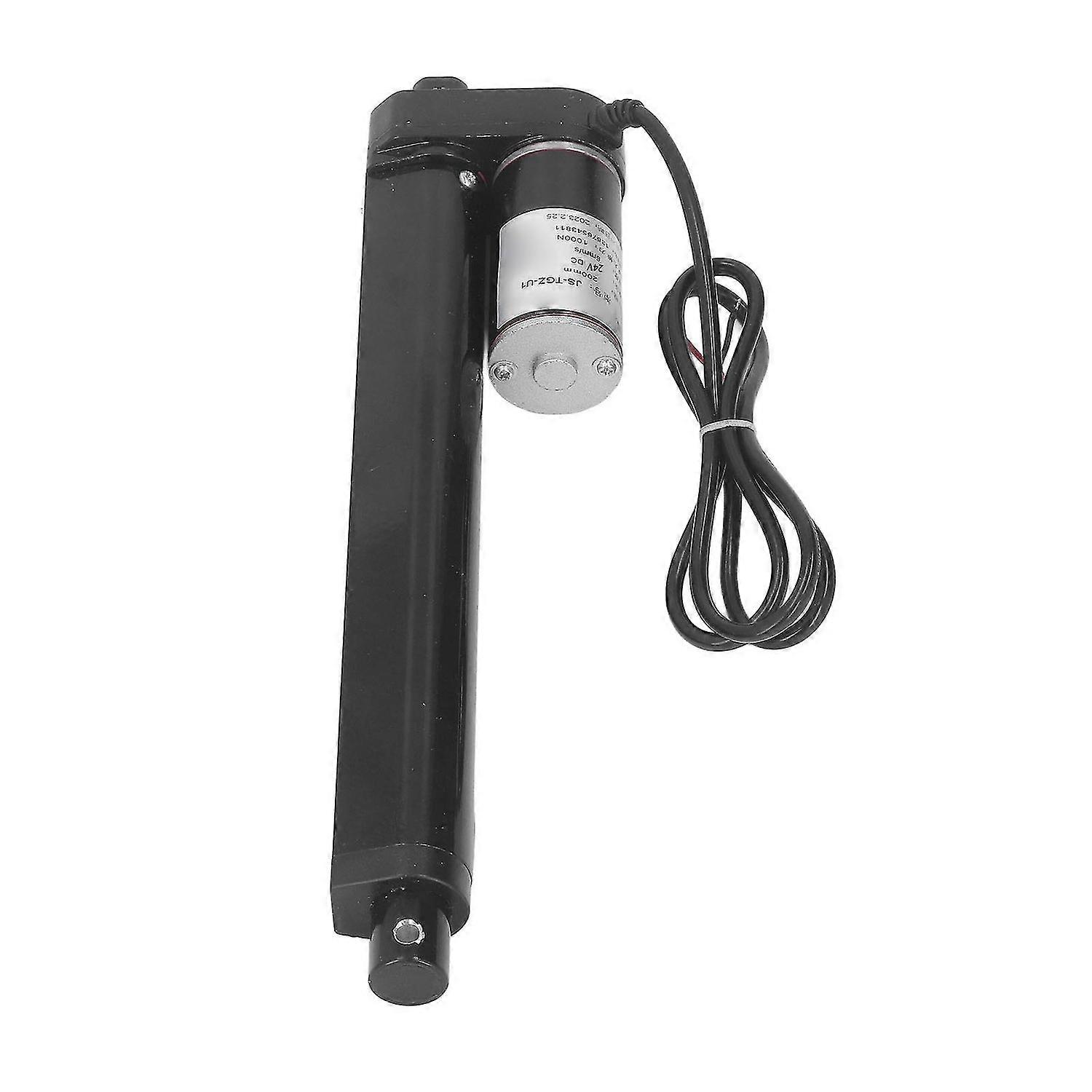 Linear Electric Actuator 1000N 200mm Stroke IP65 Black Linear Actuator with Limit Switch 24V Linear Actuator