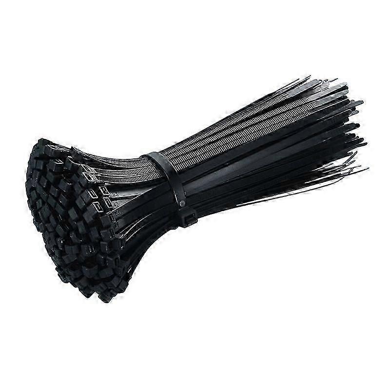 1000 Pieces Cable Ties, Black Plastic Cable Ties, Nylon Plastic Cable Ties, for Managing Cables