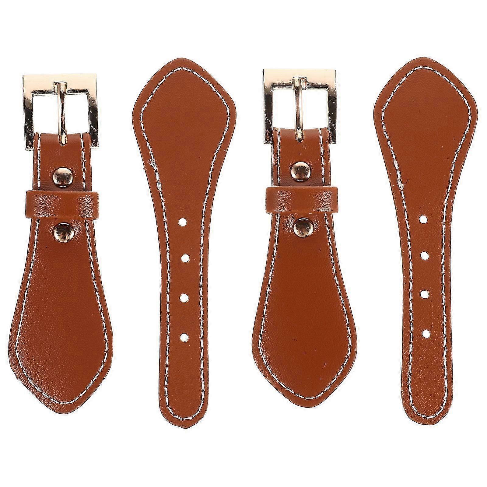 2pcs Pu Leather Toggle Buttons For Coat Collar Closure Coat Collar Buttons Toggle Buttons Cardigan Buckle Clothes Closure Buttons Coat Buttons