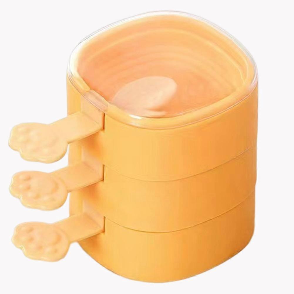 3 Layer Ice Cream Moulds, Cat Claw Handle Multipurpose Ice-Pop Making Mould for Summer Dessert
