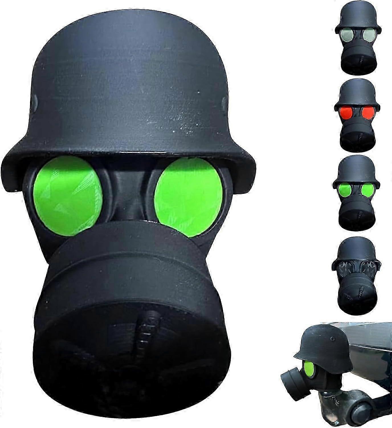 Cover Cap for Towing Hitch, Gas Mask, Helmet Shape Shield, Dustproof, Waterproof, Plastic Towing Hitch Shield for 50 mm Ball Head Trailer Hitch Cap