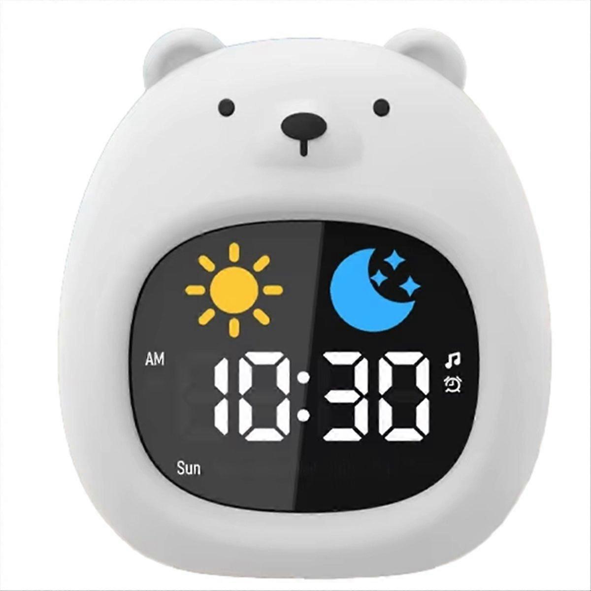 Alarm Clock for Kids Bear-Shape Toddler Sleep Training Clock