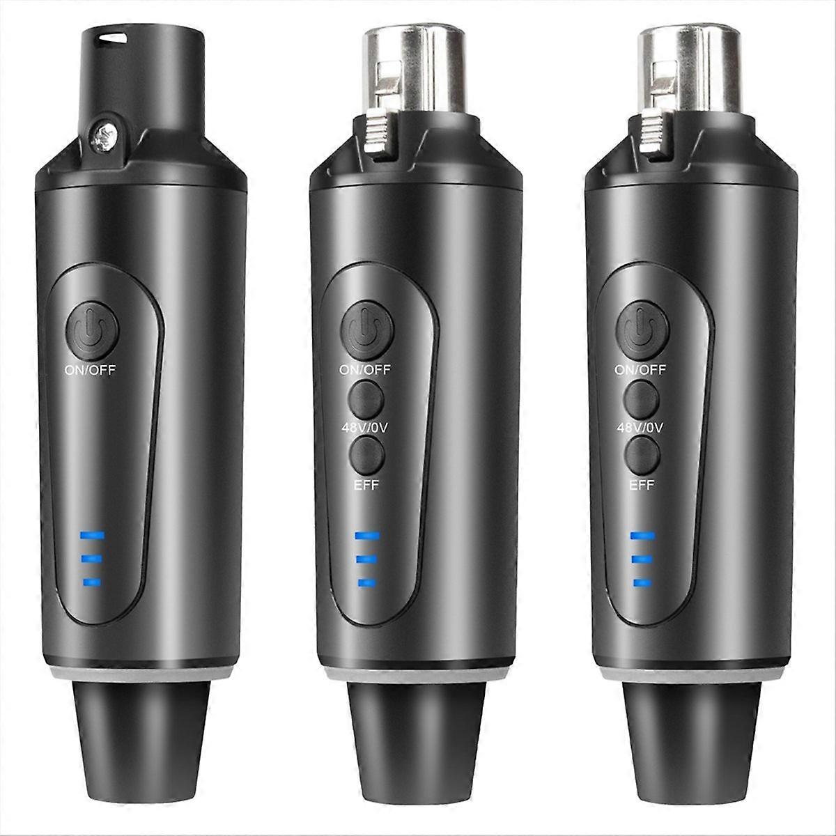 3PCS Drahtlose Mikrofon System XLR Mikrofon Konverter Adapter