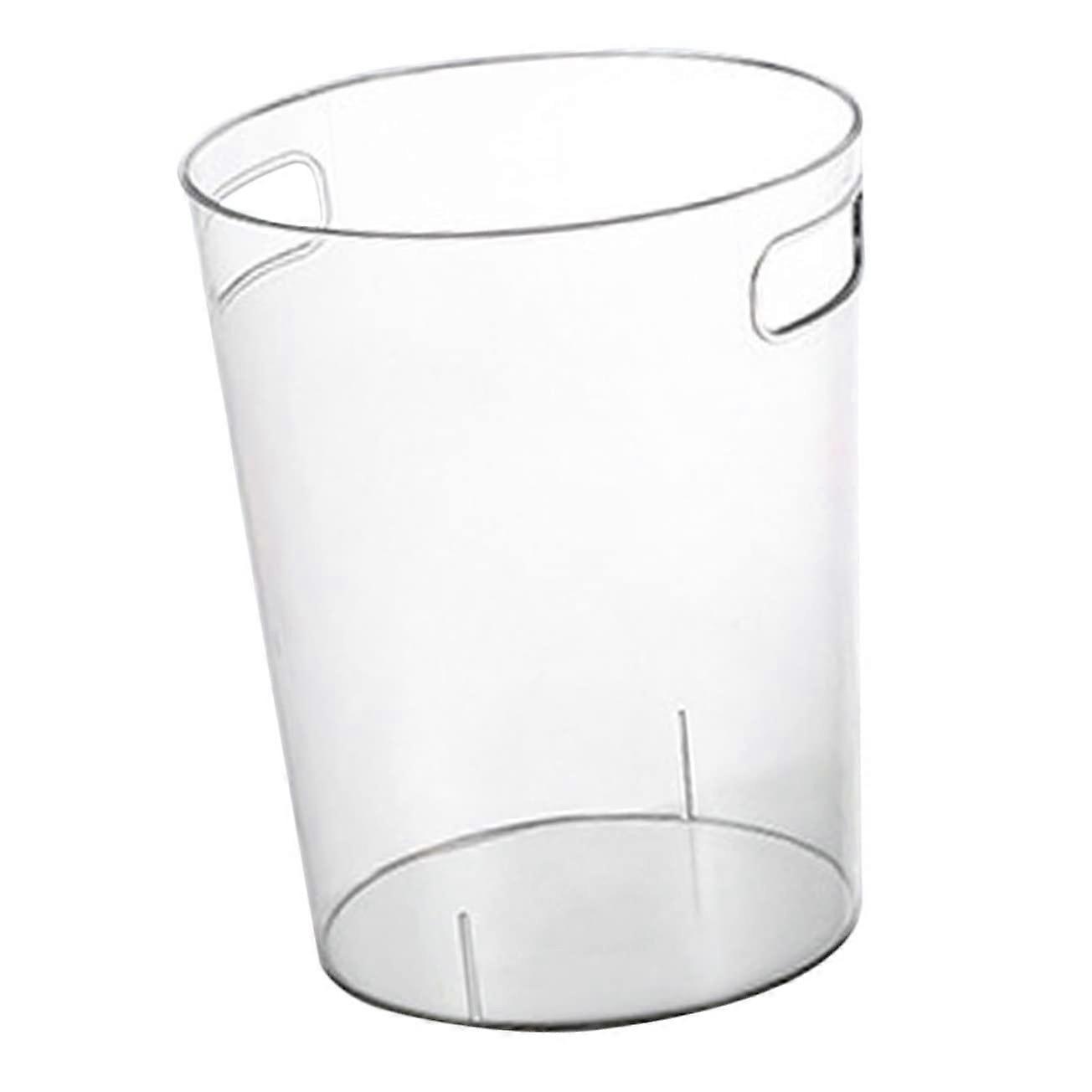 Trash Bin With Lid 10L Capacity Sturdy Plastic Garbage Can For Kitchen And Office Durable Household Waste Bin