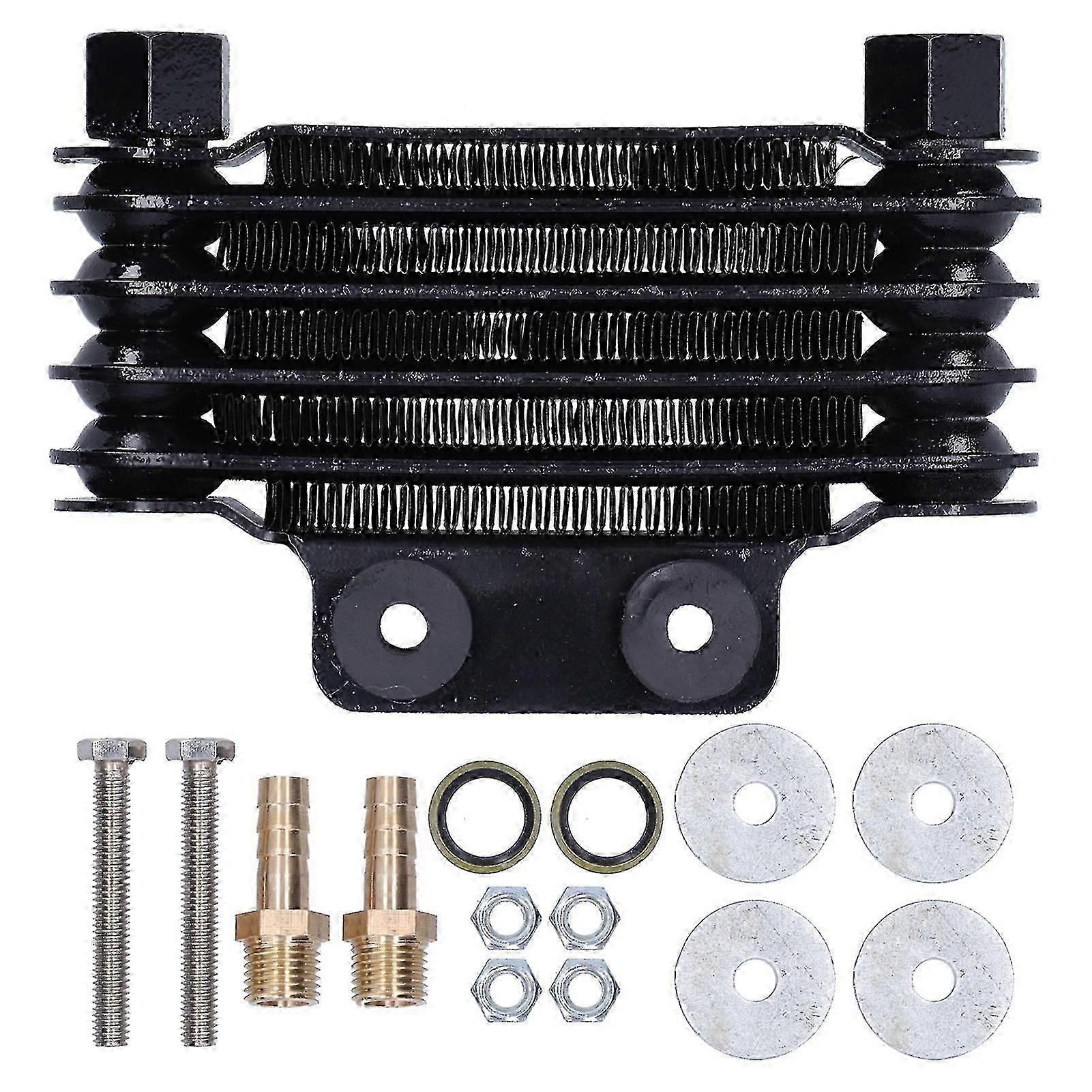Universal Motorcycle/ATV Oil Cooler - Enhance Performance & Reduce Engine Wear
