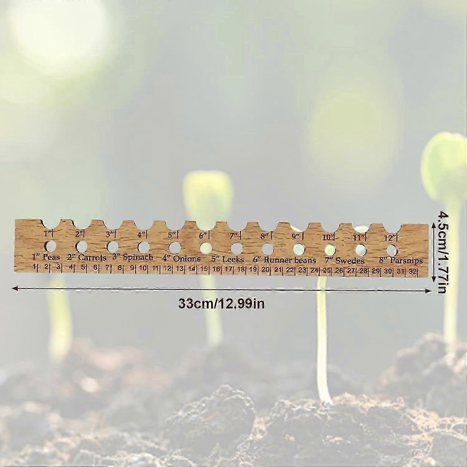 Wooden Seed Planting Distribution Ruler