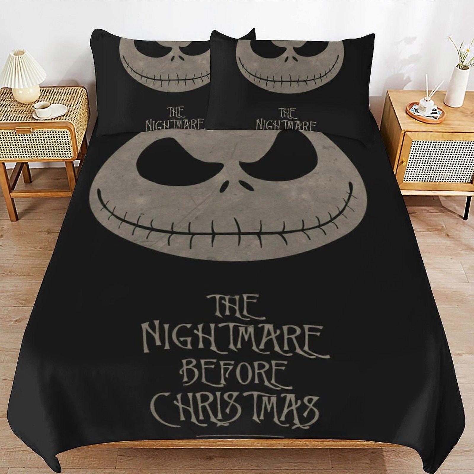 A583 The Nightmare Before Christmas Soft Touch Comfort Fit Easy Zip Bedding Solution Machine Washable Duvet Cover Sets Option N583
