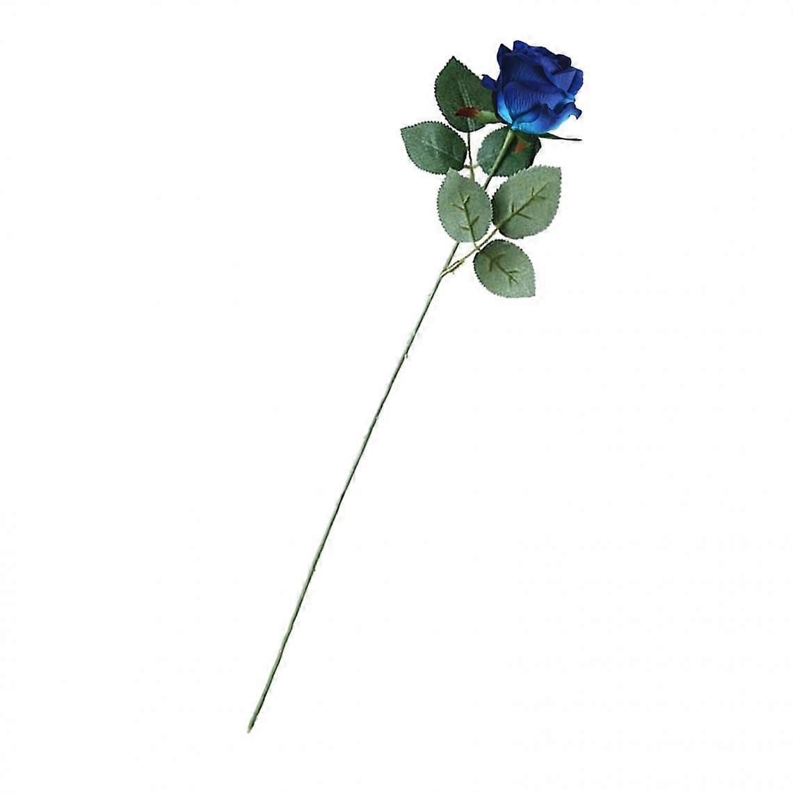 Zarif Yapay Çiçekler Rosaceae Gül Buketi Koyu Pembe Dekorasyon