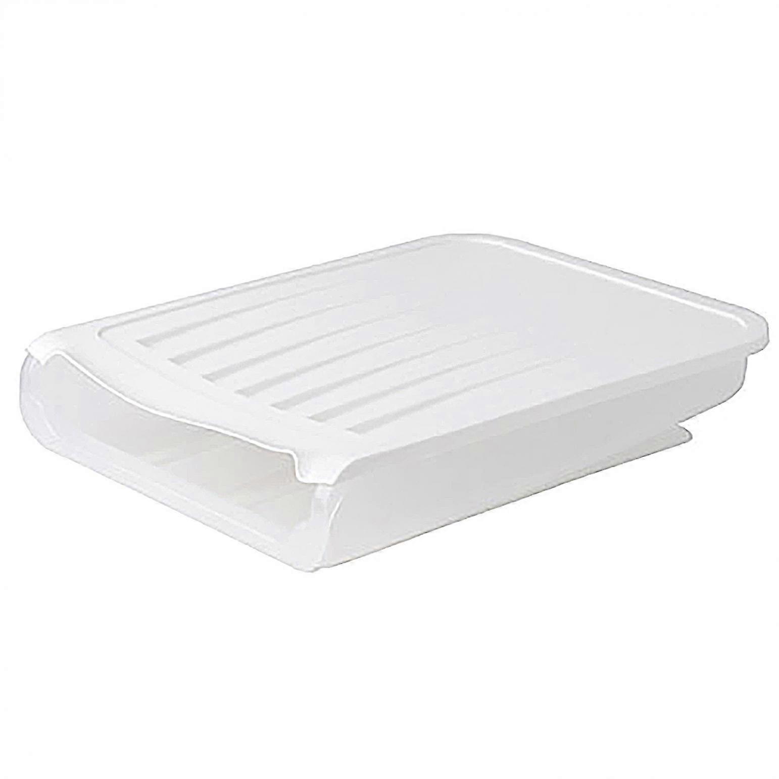 SDJMa Egg Container for Refrigerator, Automatic Rolling Egg Holder Storage Box Drawer, Stackable Egg Tray Fridge Organizer Compatible with Household