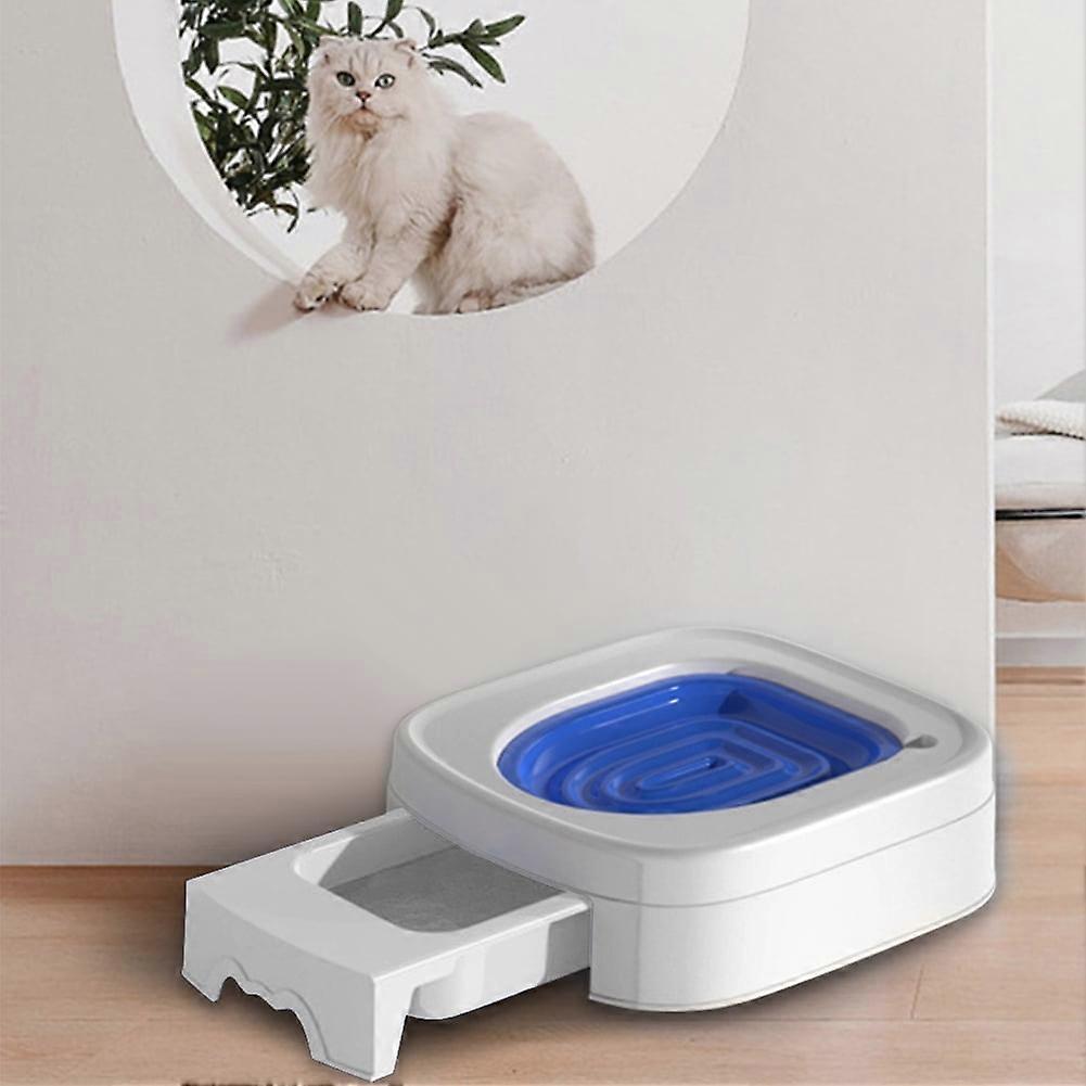 Cat Potty Training Toilet,Reusable Puppy and Kitten Litter Pad, Kitten Urinal Potty Trainer(Blue)