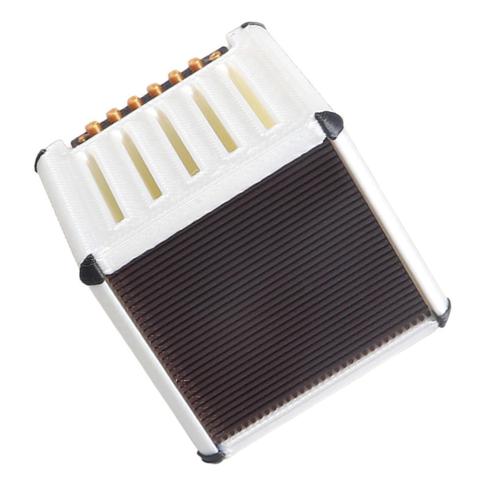 Lightweight 3D Printed Guitar Pick Storage Solution Plectrum Organiser Case Holder Box for Well Organized Music Space  White