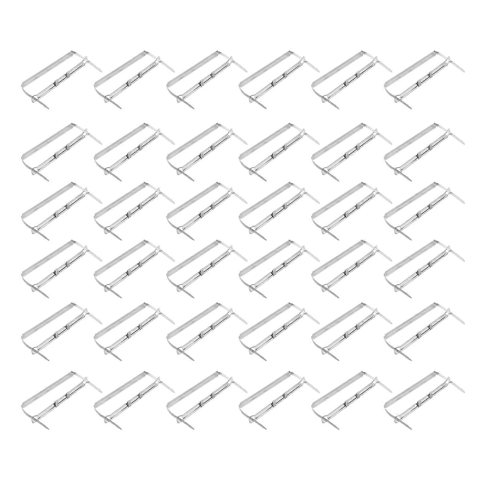 Iron Metal Binding Clips for Document Use Two-Hole File Clamps 45Sets