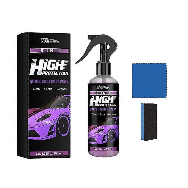 Homonth Automobile 6 In 1 High Protection Quick Coating Spray For Car Paint
