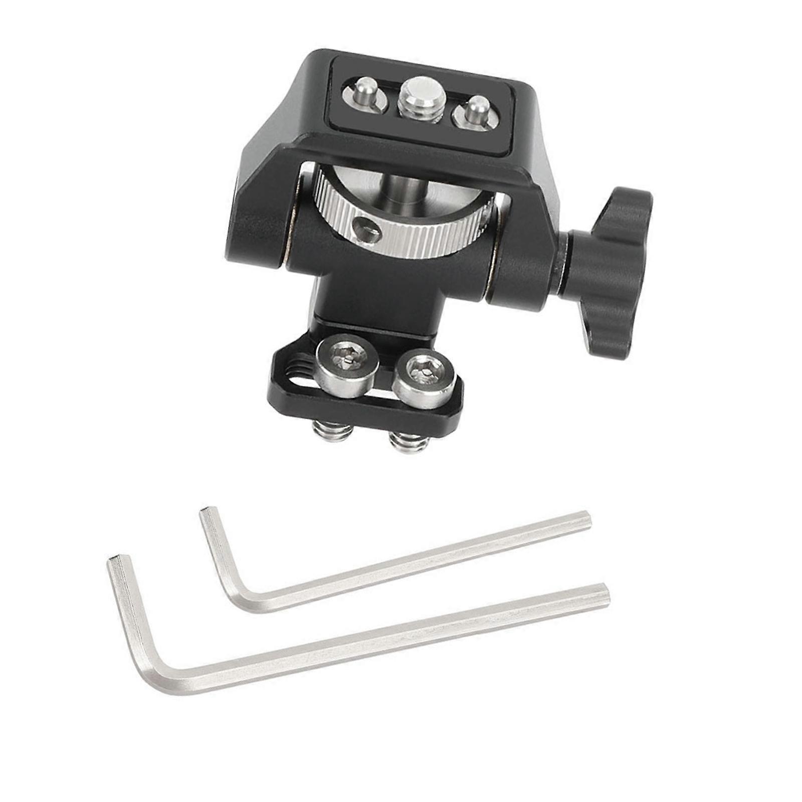 Heavy Duty Metal Rotating Camera Mount Adjustable Angle Bracket Stand Compatible 1/4 Screw Security Devices Quick Setups Multicolor