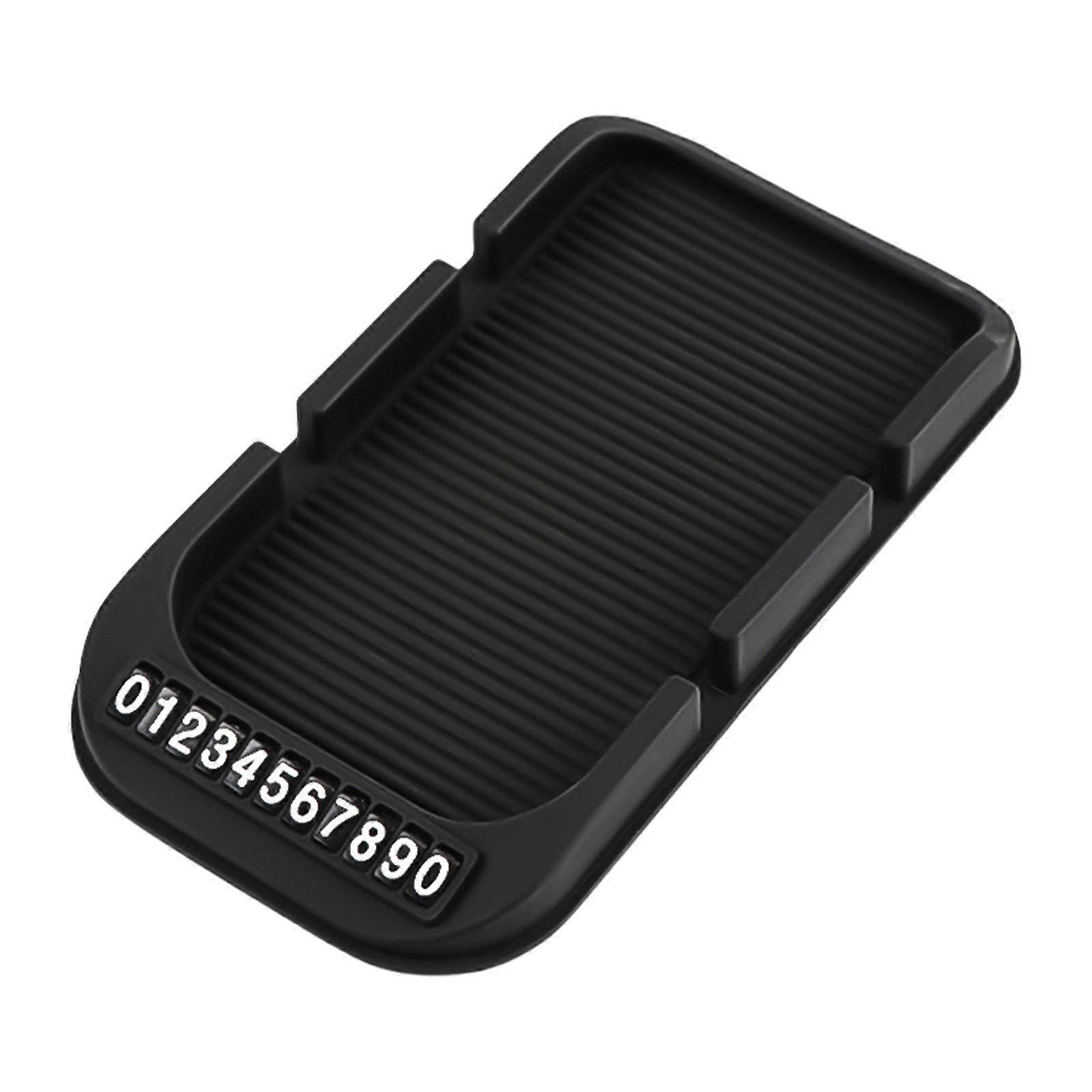 Ergonomic Multiple Angled Adjustable Car Dashboard Phone Holder Stand With Storage Tray For Key And Cards Nonslip Design Multicolor