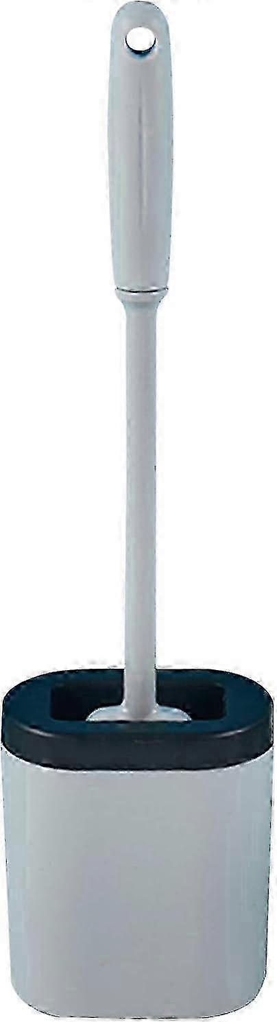 Anti-drip flat silicone toilet brush, ergonomic