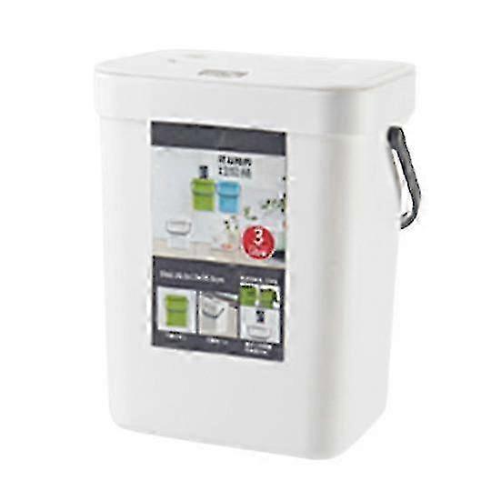 Kitchen Trash Can Hanging Organic Waste Bin Large Capacity Compact Design Bathroom Garbage Bin Container with Lid