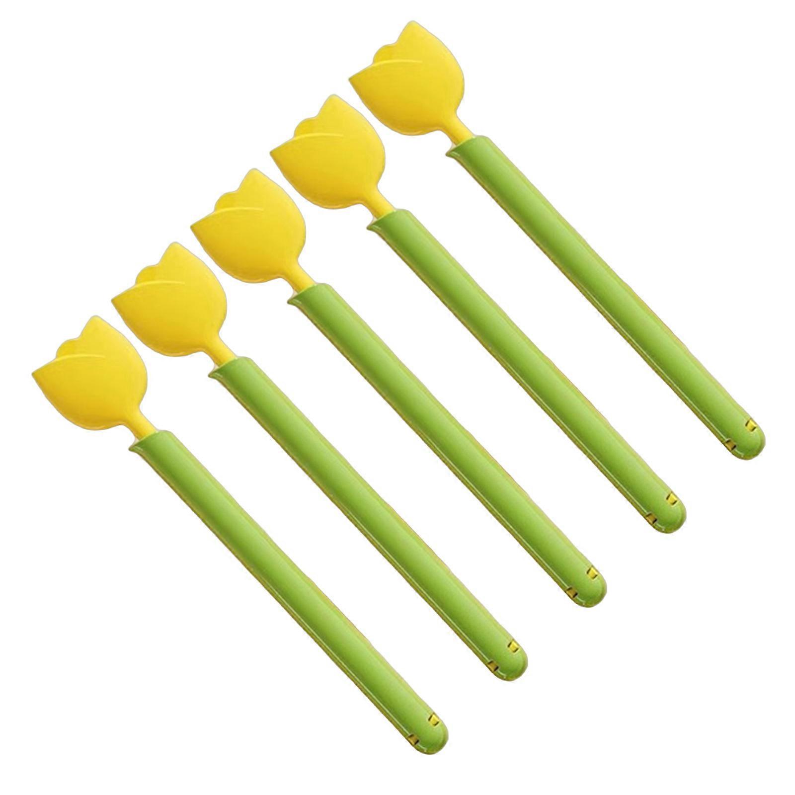 Multipurpose Tulips Shape Food Sealers Clip With Magnetic Designs Storage Solution for Snacks and More Storage  Yellow