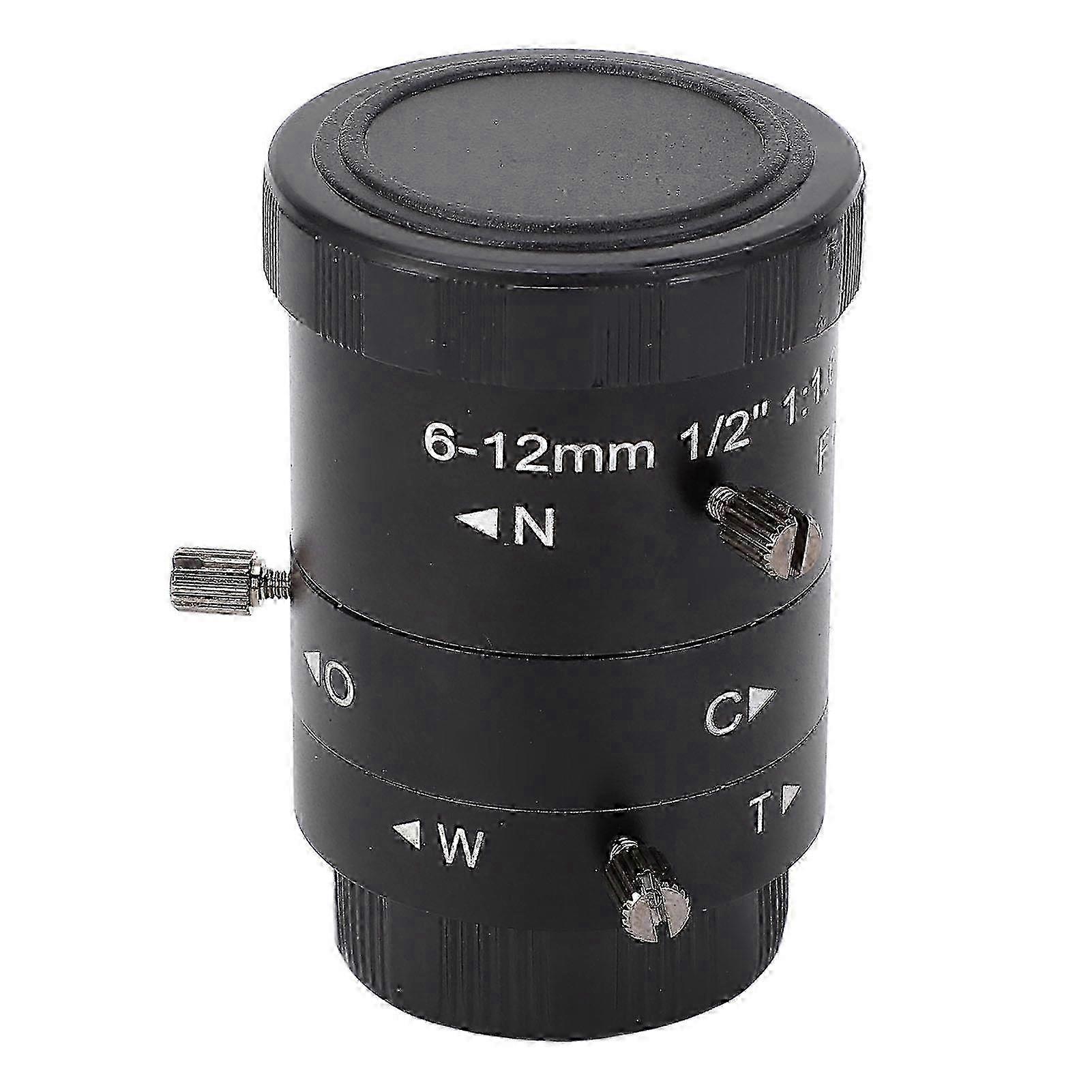C Mount 6 to 12mm Manual Focus Lens 3MP High Definition Zoom Industrial Camera Lens for Machine Vision and Surveillance