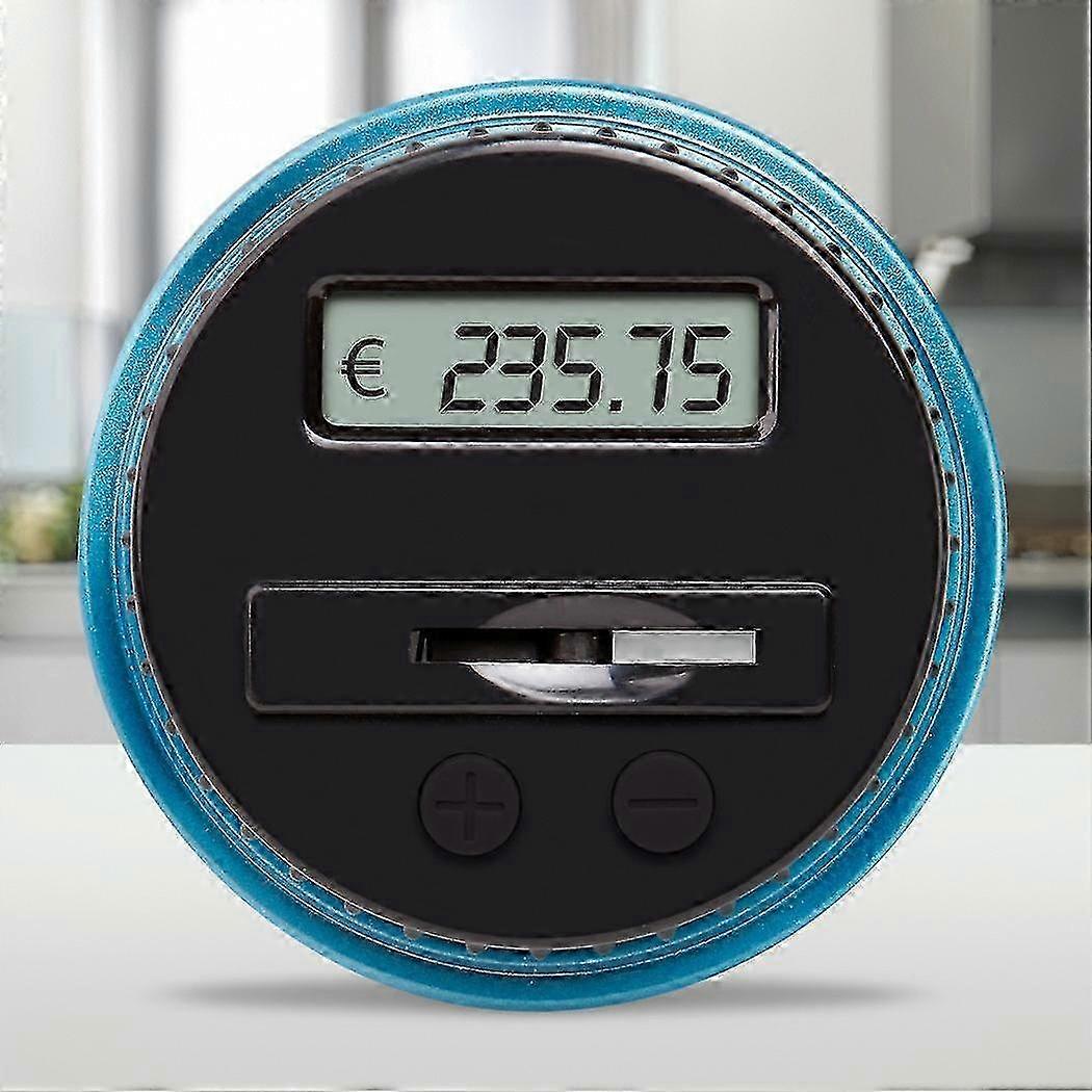 f Smart Digital Savings Jar with LCD - Coin Counting Money Box for USD/EURO - Perfect Saving Gift