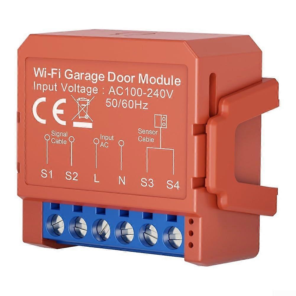 WiFi Garage Door Opener Module with App Control, Timer, Schedule and Usage Tracking for Home Automation