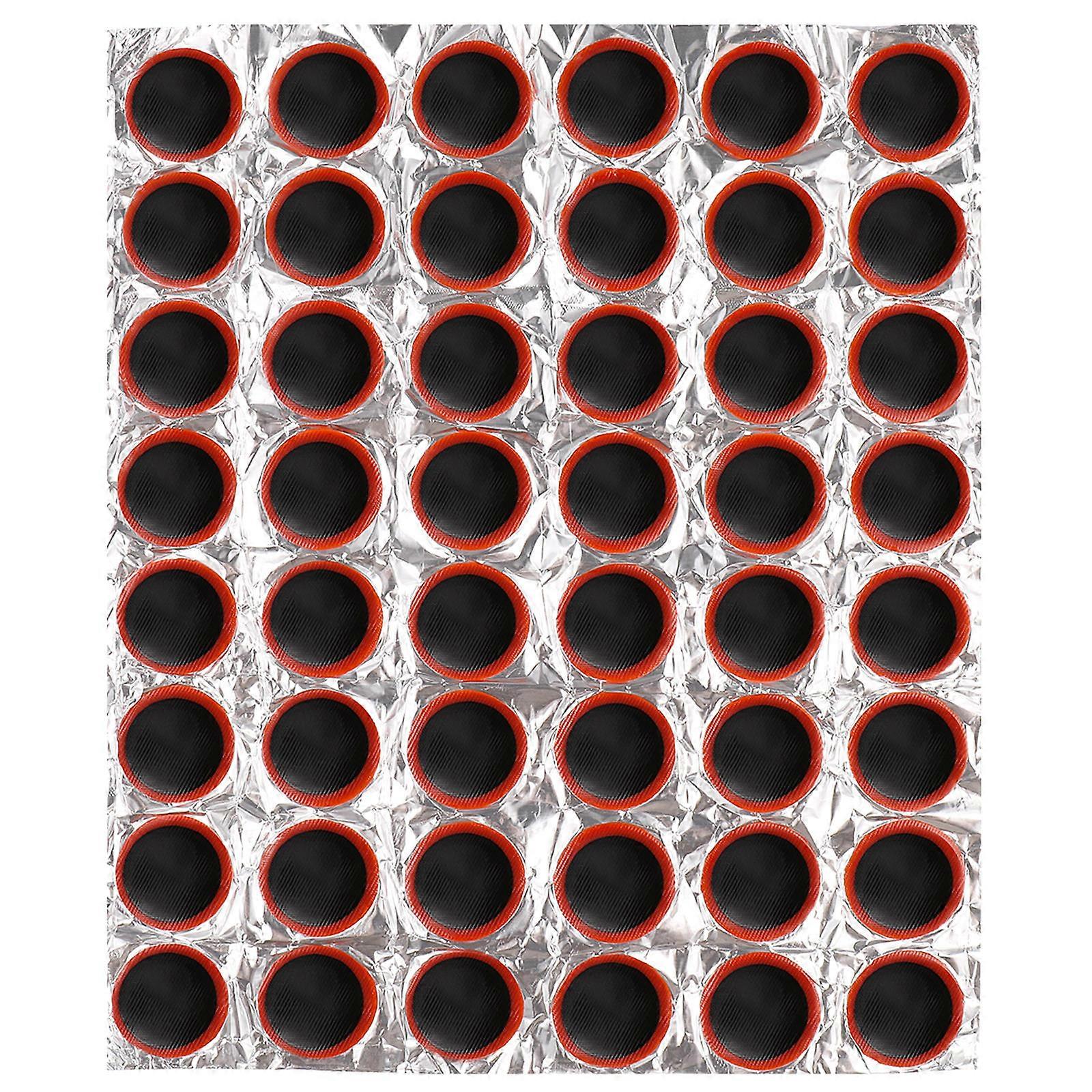 Vosarea 48pcs 30mm摩托车轮胎轮胎内胎穿刺橡胶补丁修理套件