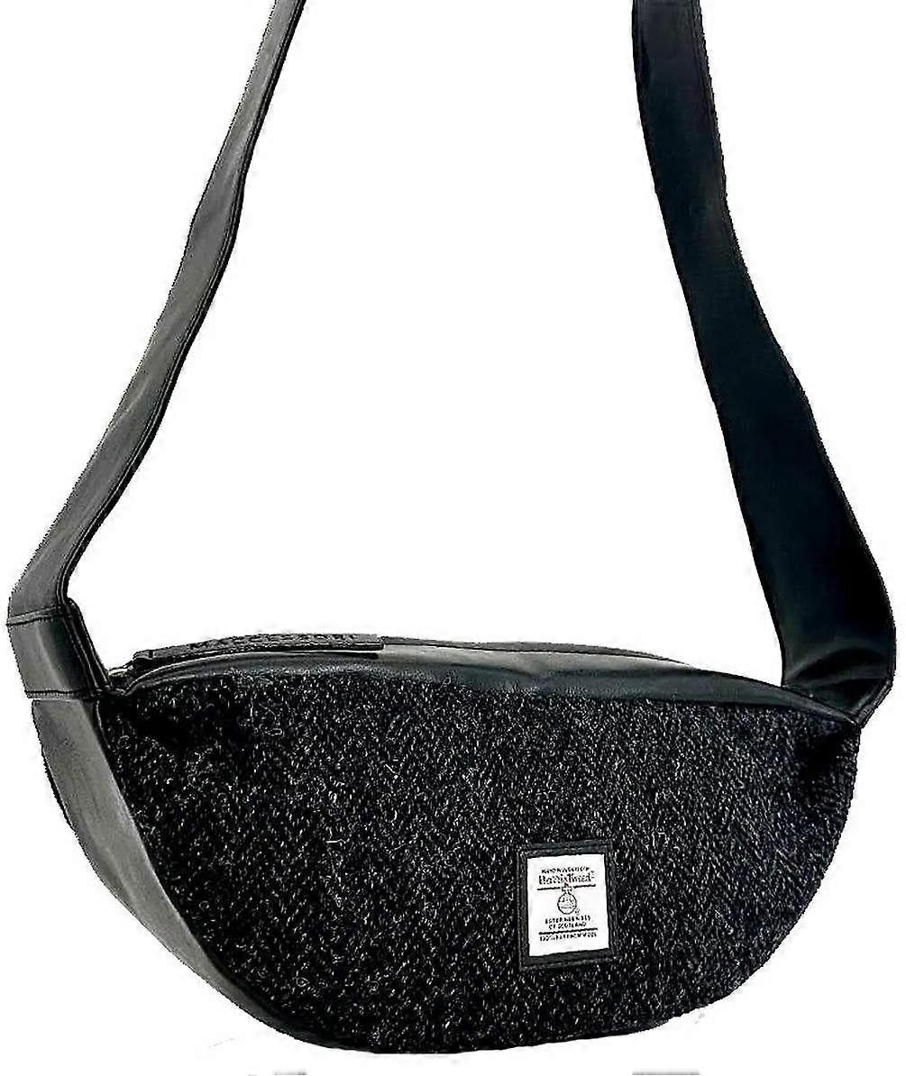 Maccessori Harris Tweed Sling Bag - Charcoal Grey
