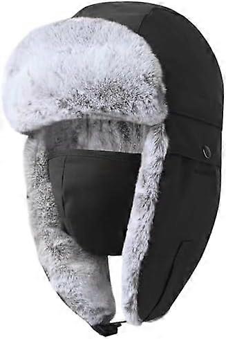 Winter Ushanka Trapper Hat with Ear Flap Chin Strap Unisex