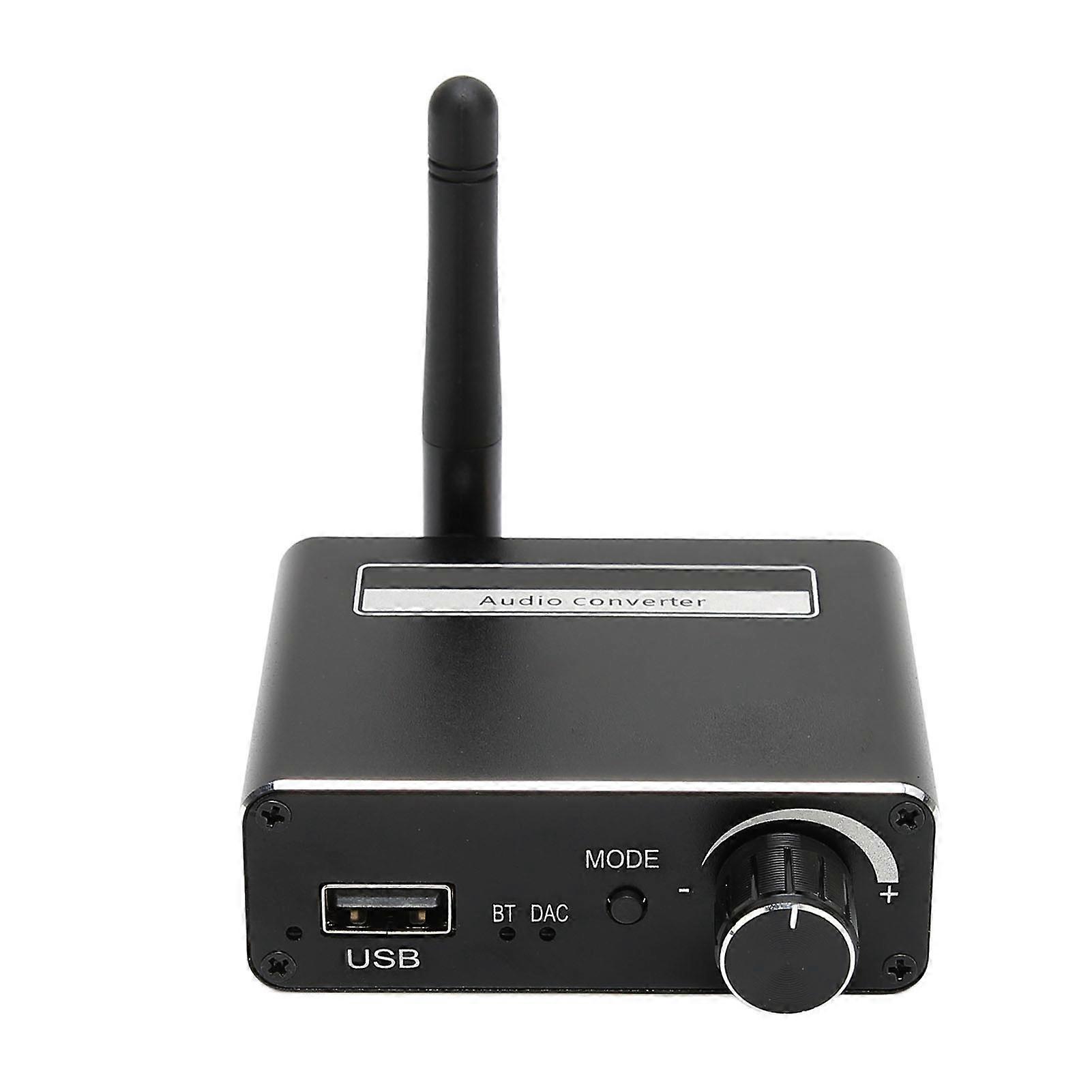 Digital to Analog Sound Converter Coaxial To RCA 3.5mm DAC Wireless Sound Adapter with Bluetooth Receiver