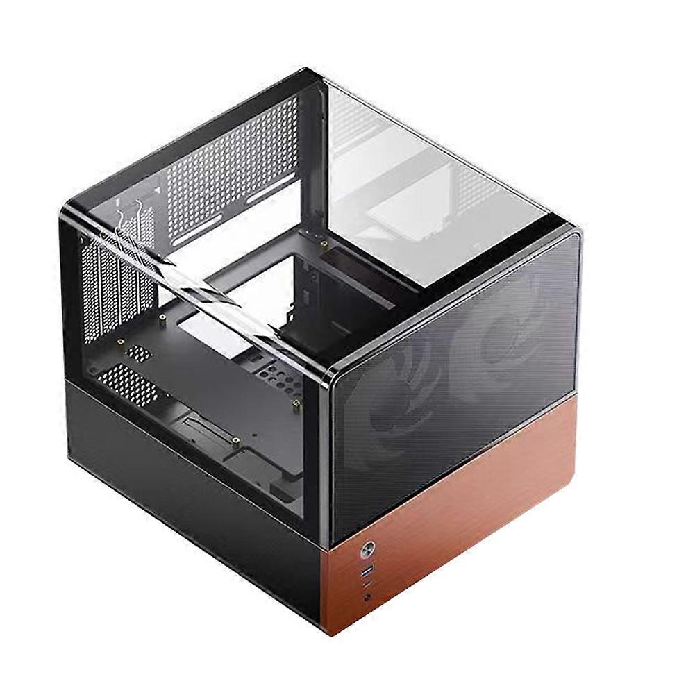 JONSBO V12 MATX Desktop Case Seaview Room Type-C Interface ATX Power Supply Mini Side Transparent Computer Case