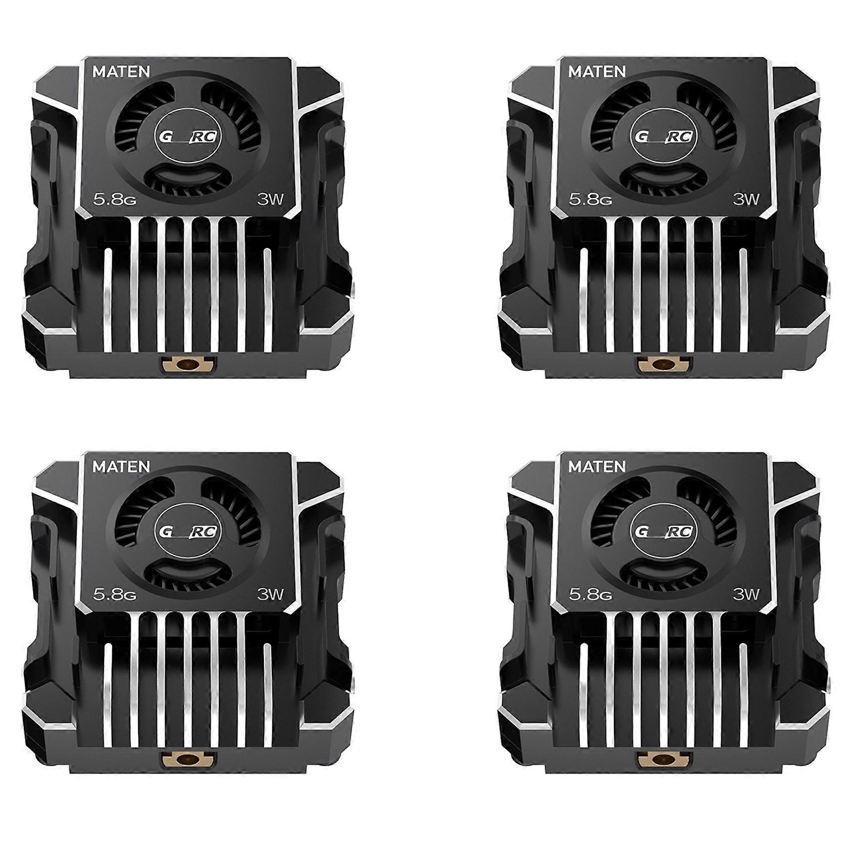 4X for GEPRC MATEN 5.8G 3W VTX PRO 3000mW 80CH Video Transmitter DC7-36V Built in Mic for FPV Long Range Racing Drone