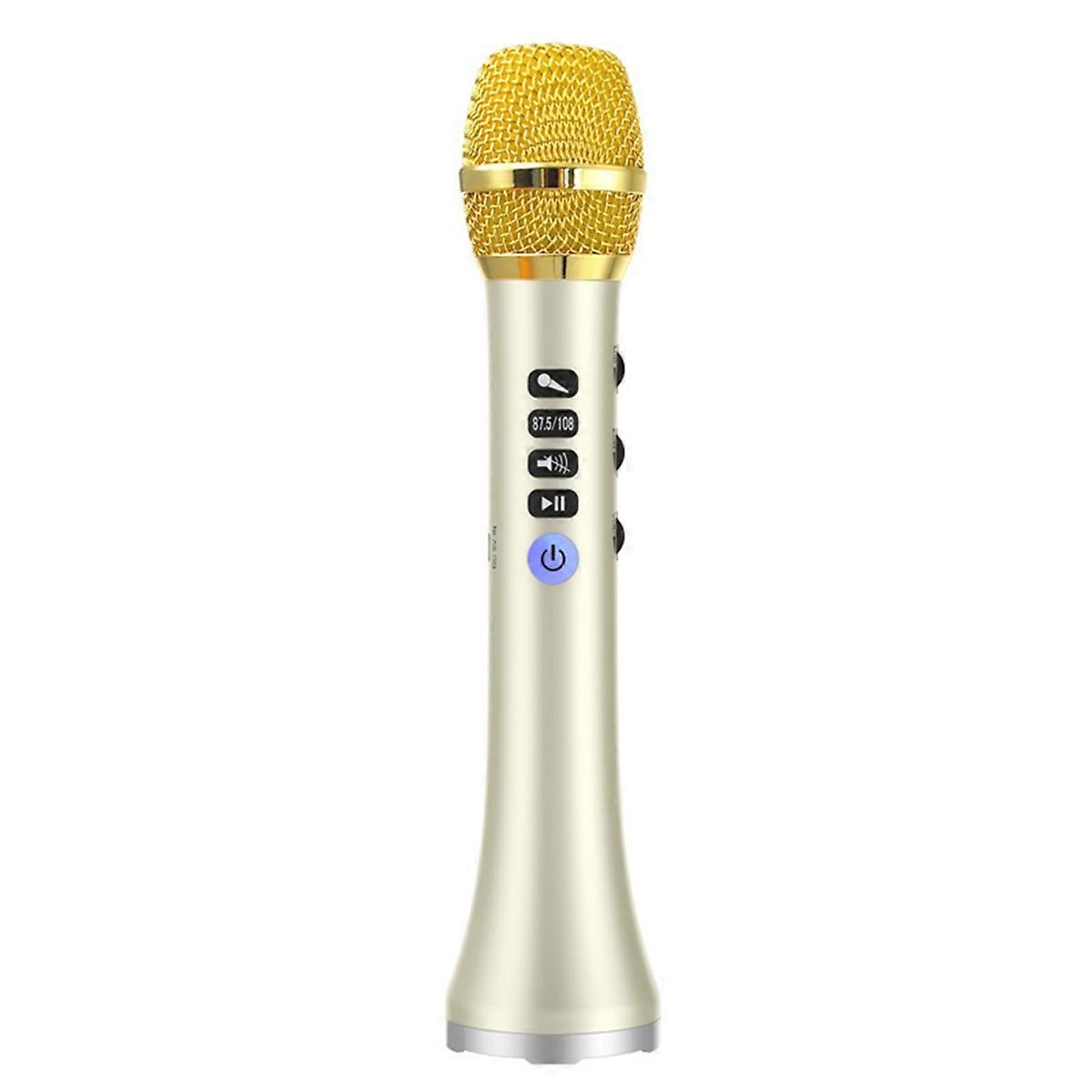 L-698DSP 20W Bluetooth Microphone with Wireless Speaker Gold