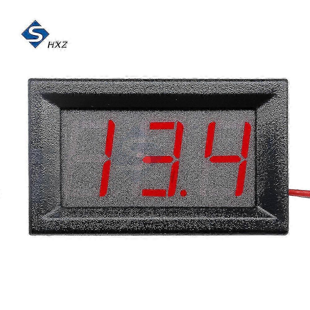 0.56' Digital Voltmeter for 6v/12v Vehicles - DC 4.5v - 30v, Red/Blue Panel Meter