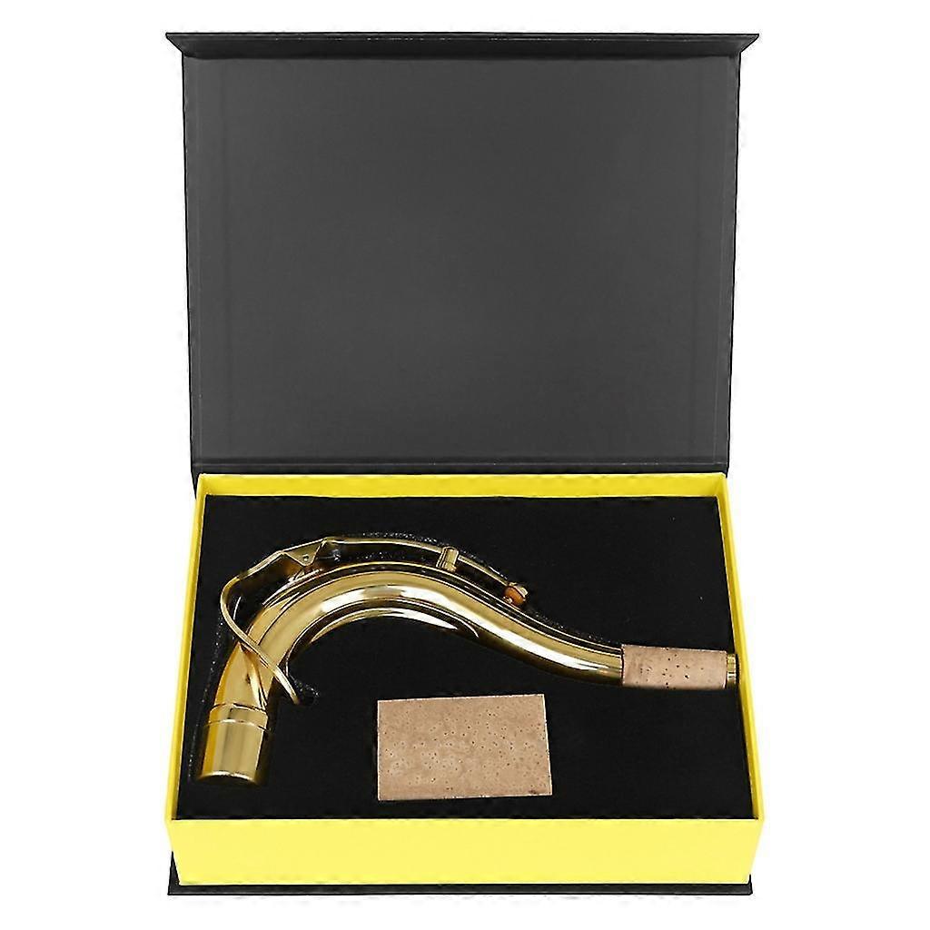 Gold Plated Saxophone Bend Neck with Soft Cork for Performers and Learners