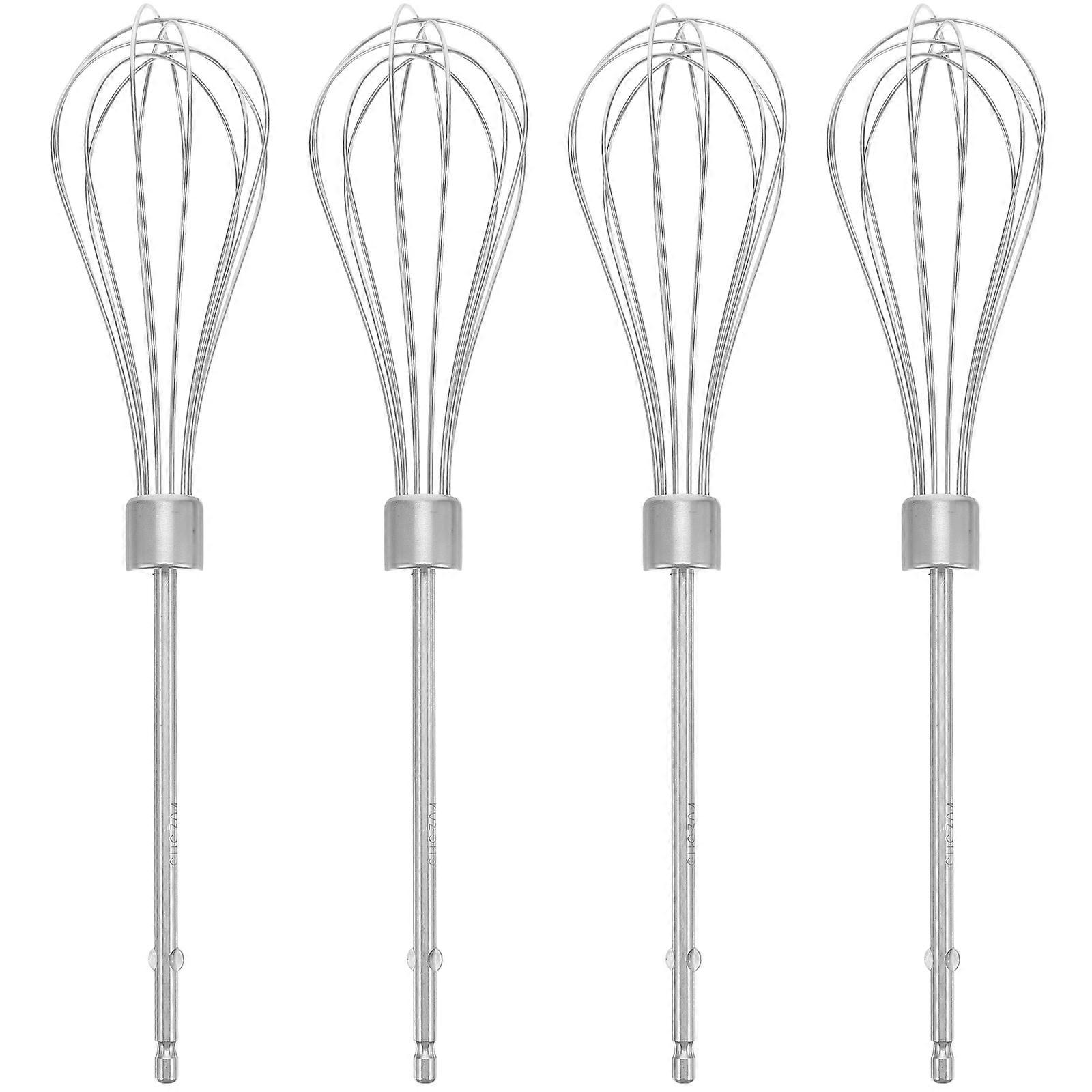 Electric Mixer Beaters Silver Hand Mixer Attachments for Baking 4Pcs Set