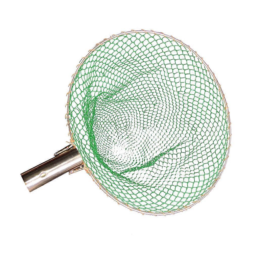 Durable Stainless Steel Fishing Net 25CM Diameter With Easy Cleanup Handle For Shrimp Catching 2Pcs