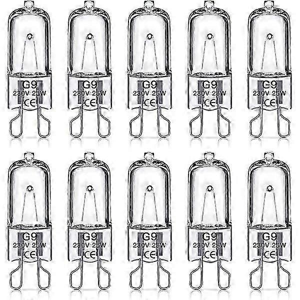 G9 halogenlampor 60W, 230V, 10-pack 60W