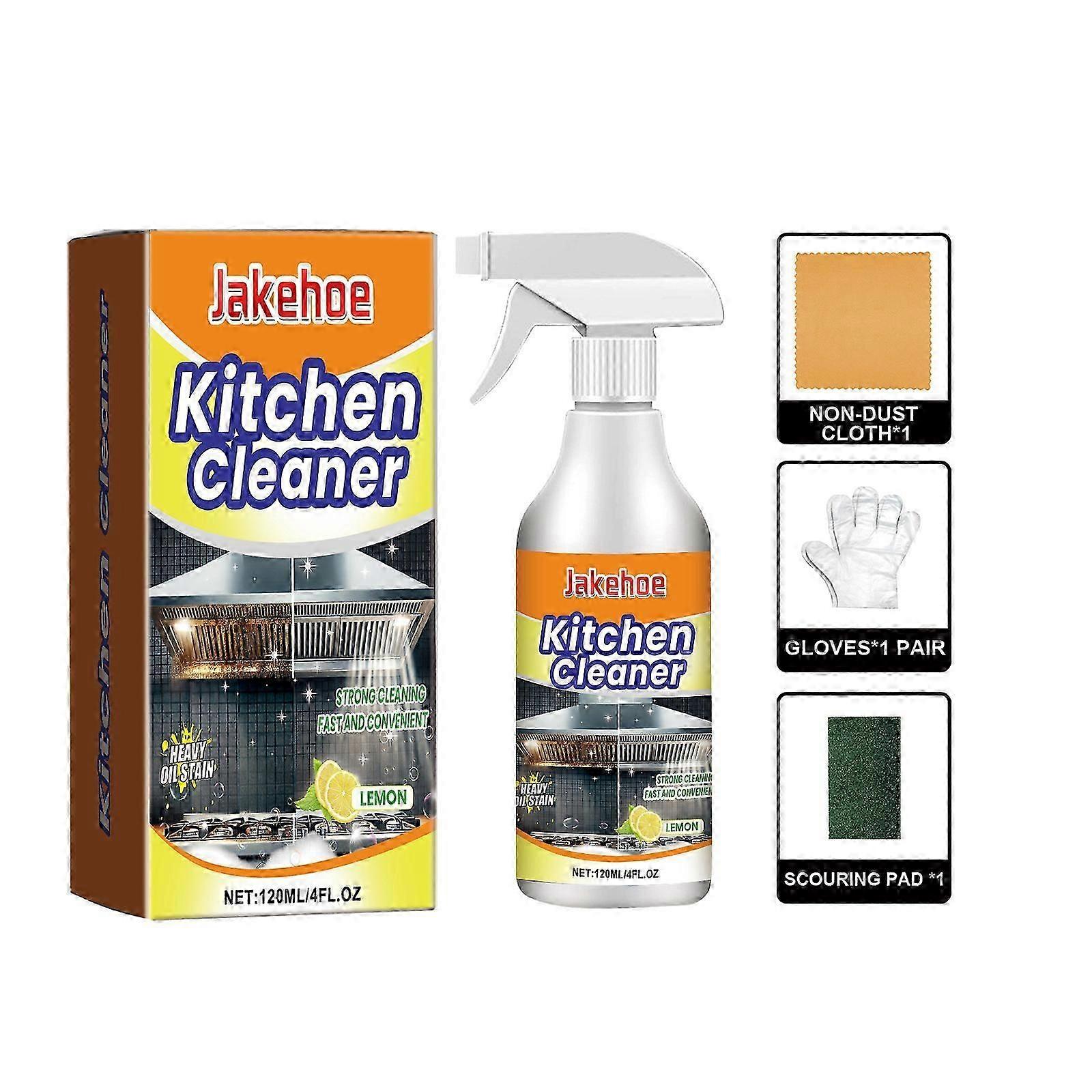 Kitchen Grease Cleaner features a potent formula that effortlessly dissolves stubborn oils and grime