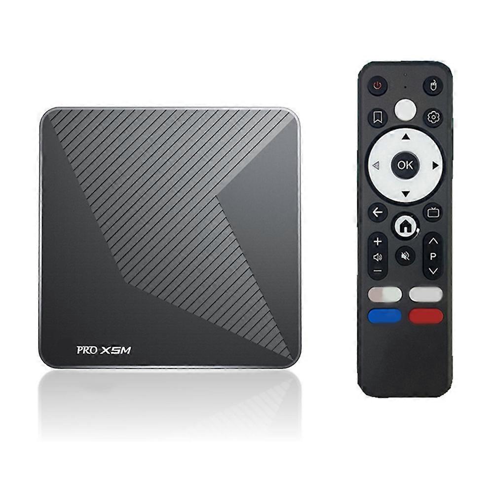 X5M Android 14 TV Box Voice Control 4K 60fps Amlogic S905X5M CPU HDR 8k 2.4G 5G Wifi6 BT5.0 1000M Lan Support 3D (EU)