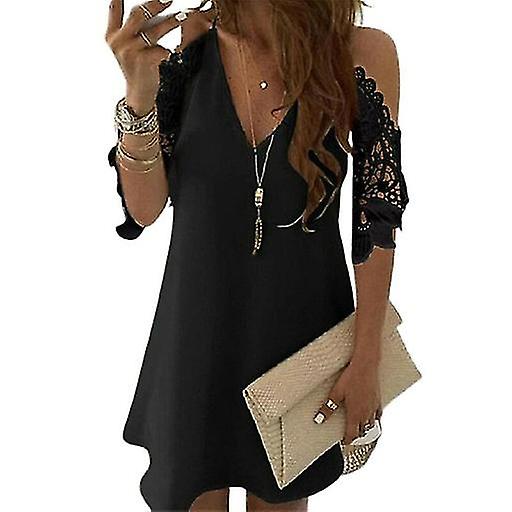 Damer Sommar V Hals Mini Klänning