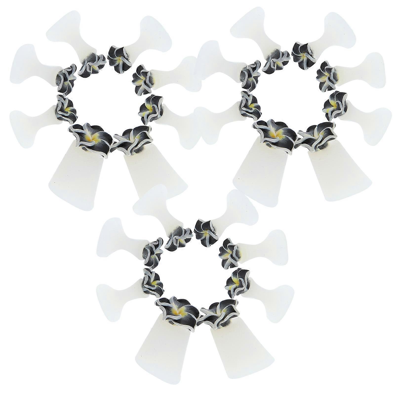 Toe Separators Pedicure Silicone Toe Separator for Nail Art 15Sets