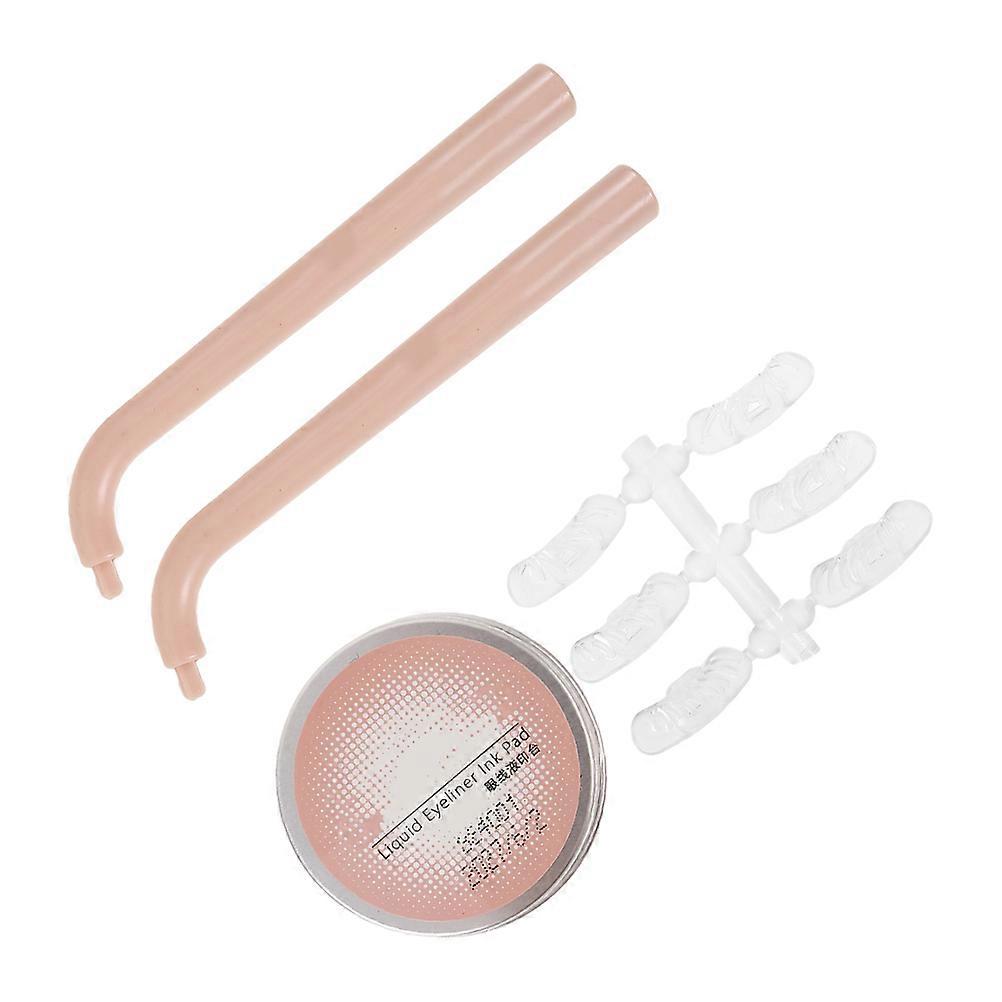 Eyelash Stencil Eye Makeup Tool for Lower Lash Stamping 1Set Pink
