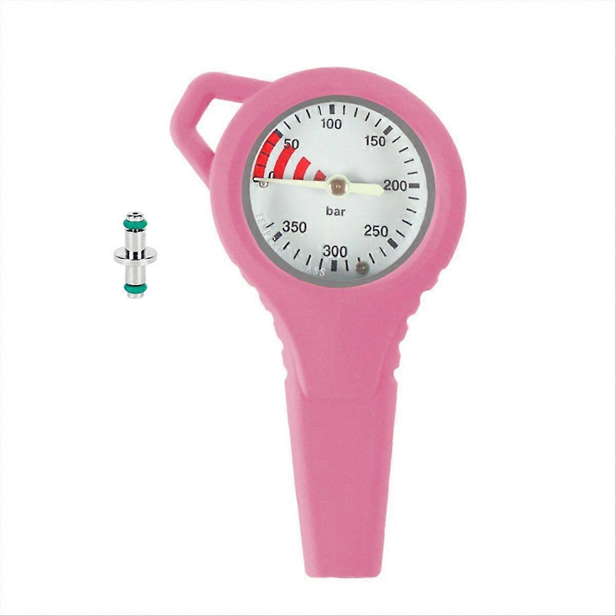 Scuba Diving Residual Pressure Gauge with 360 Degree Rotation and Dial for Pressure Gauge Pink