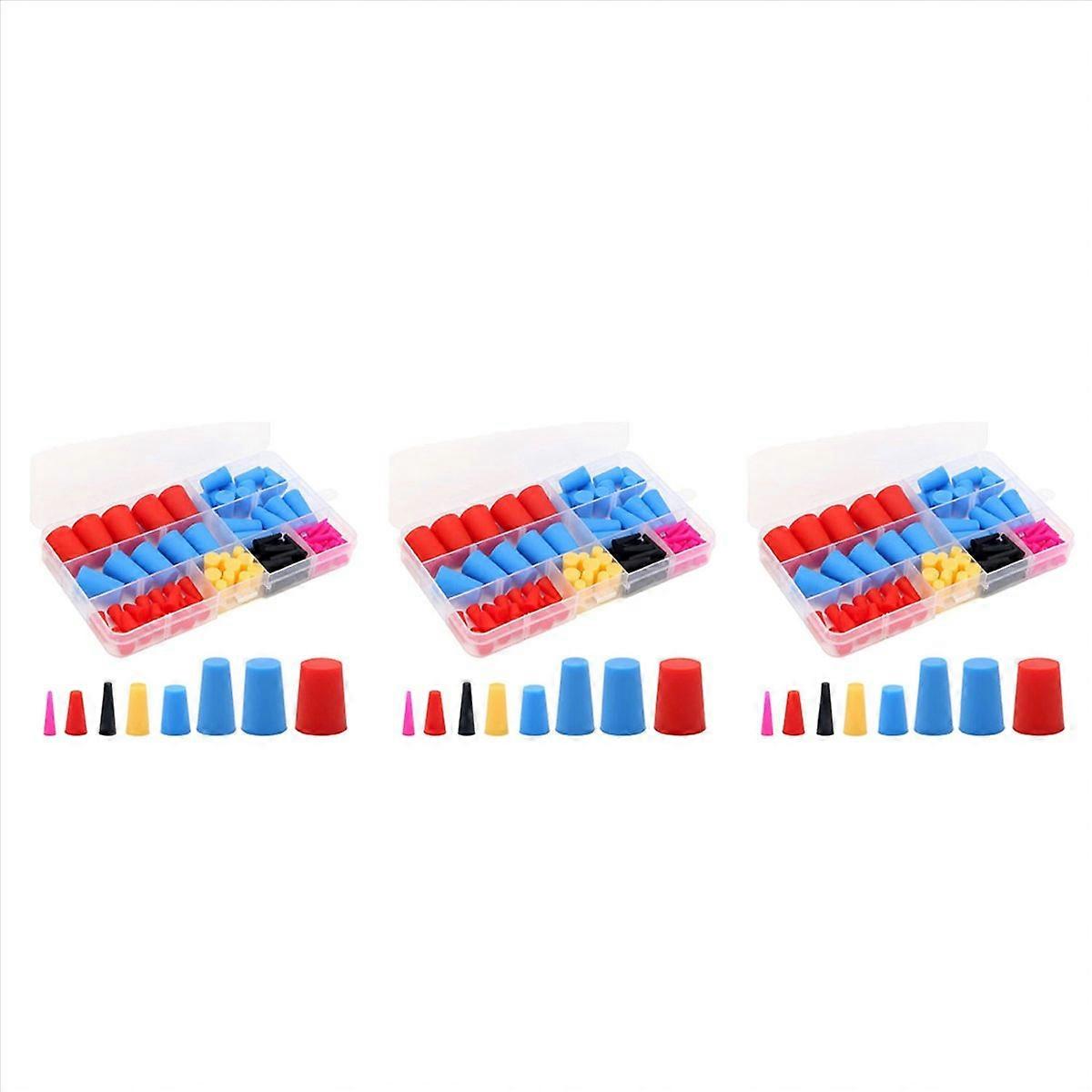 110PCS Silicone Rubber Tapered Plug, High-Temperature 