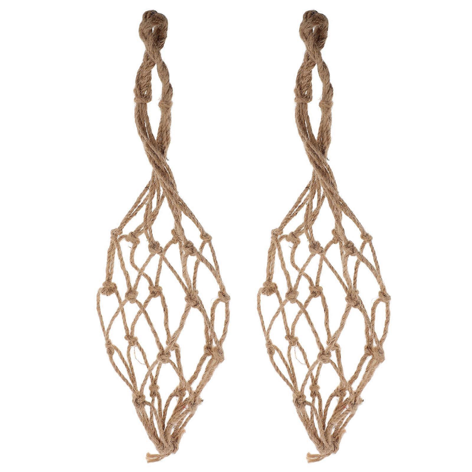 Rope Jar Carrier for Storage Use 2Pcs Mesh Carrier Bag