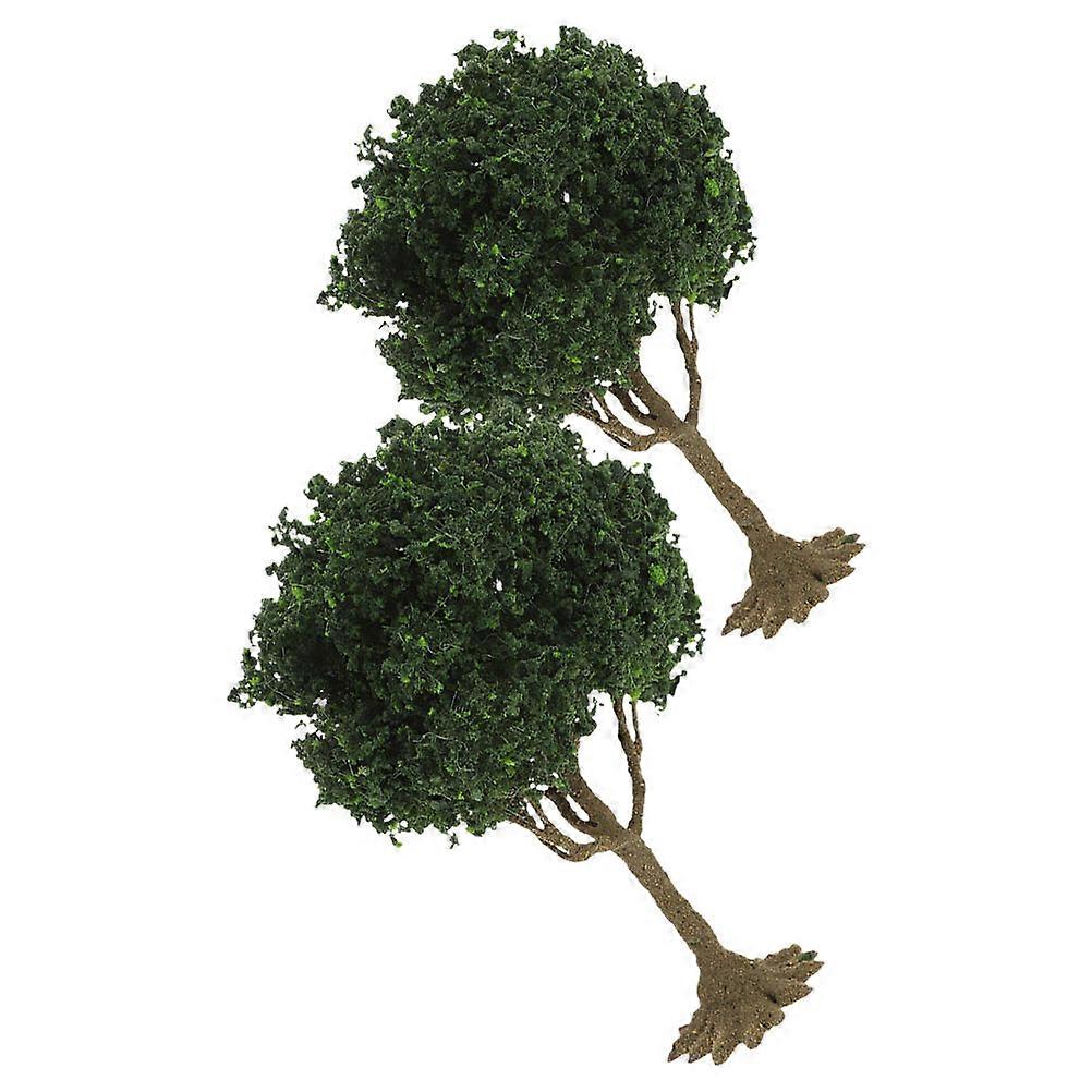 Artificial Miniature Tree Simulation Model for Landscape 2Pcs Accessories