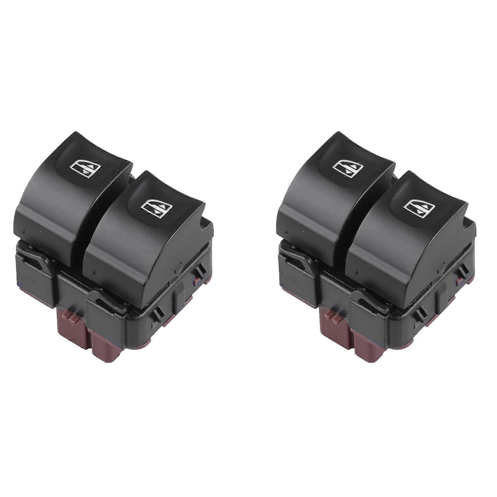 2X 254113300R Front Left Electric Power Window Switch Double Button for Renault Clio Dacia