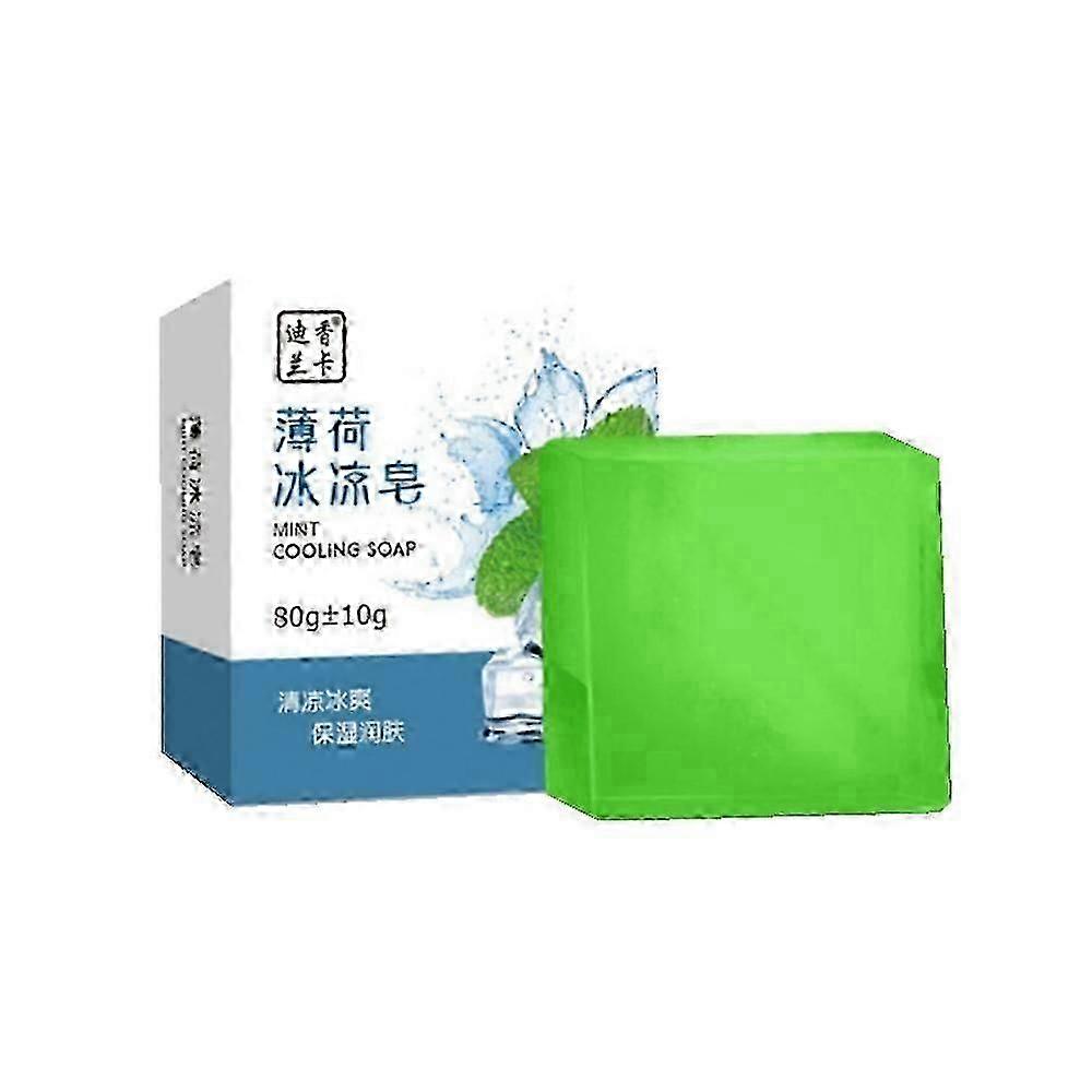 1-3pcs Mint Cold Soap Oil Control Refreshing Handmade Soap Mint Oil Soap