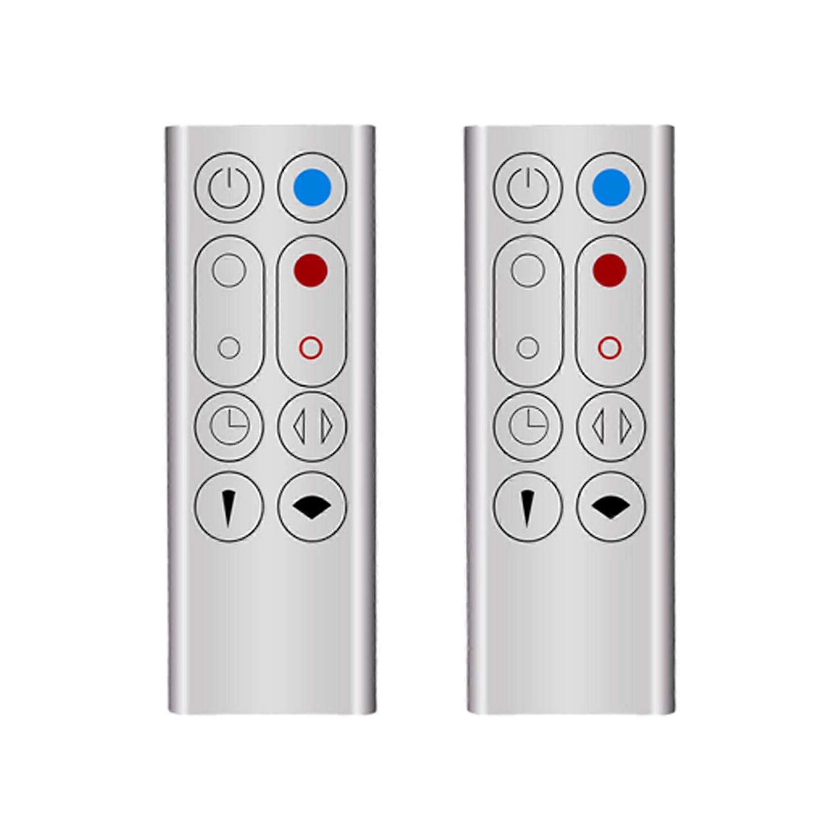 2X Replacement Remote Control Suitable for AM09 HP00 HP01 Air Purifier Leafless Fan Remote Control Silver