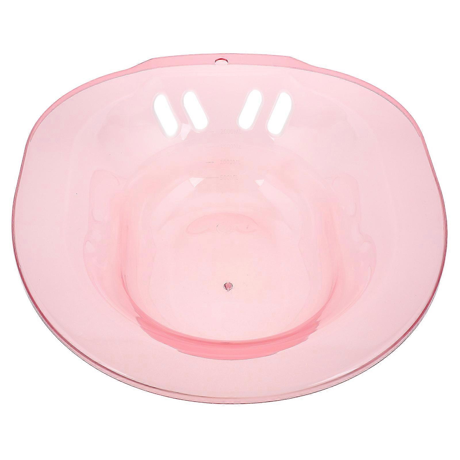 Sitz Bath Basin for Soaking Pink Plastic Postpartum Care